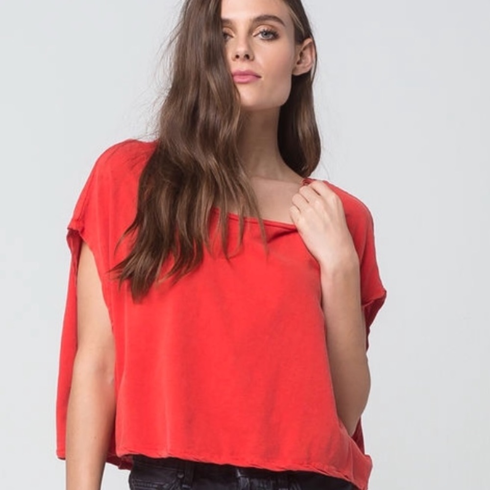 Free People Let It Go Muscle Tee Tulip - Picture 2 of 8